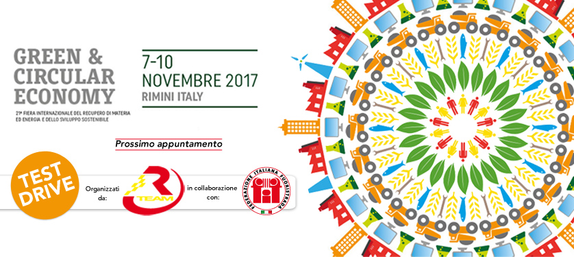 RTeam sarà presente a Ecomondo a Rimini dal 7 al 10 novembre: test drive di auto ecosostenibili, organizzati in collaborazione con la FIF-Federazione Italiana Fuoristrada.